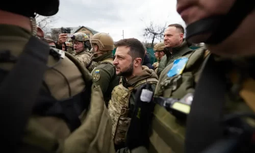 Volodymyr Zelensky et l'armée ukrainienne