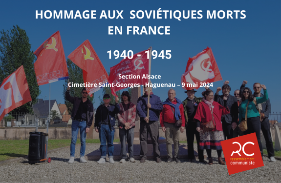 Hommage aux soviétiques morts en France entre 1940 et 1945